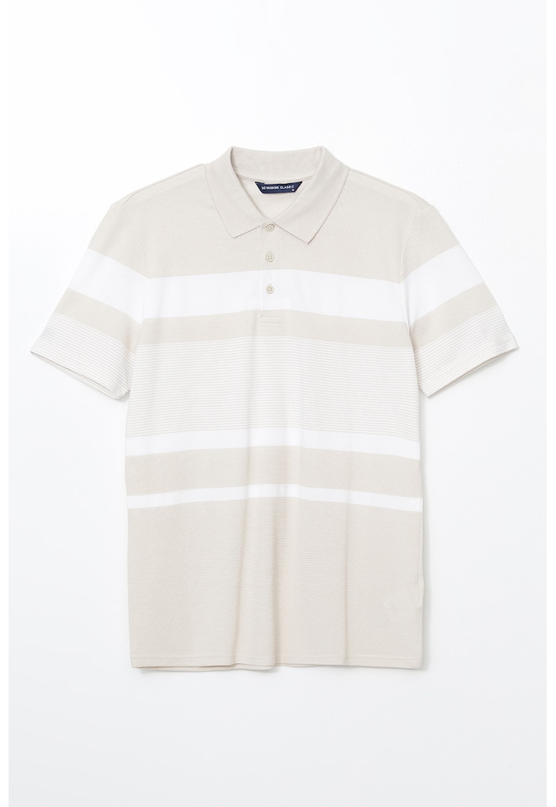 Tricou polo cu model in dungi