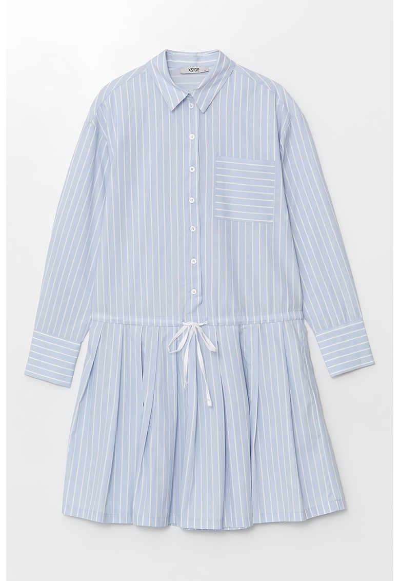 Rochie evazata cu model in dungi