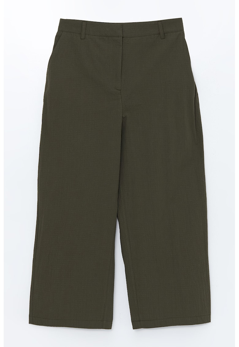 Pantaloni de bumbac cu croiala dreapta