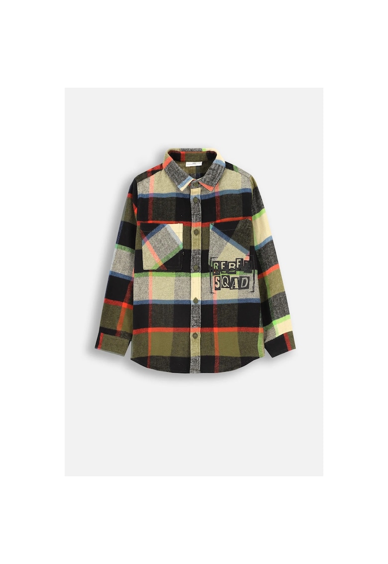 Camasa cu imprimeu in carouri - Multicolor -