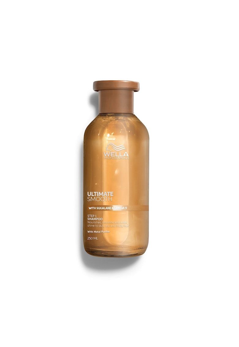 Sampon hidratant pentru par uscat si lipsit de stralucire cu Squalane & Omega 9  Ultimate Smooth cu efect anti-electrizare -