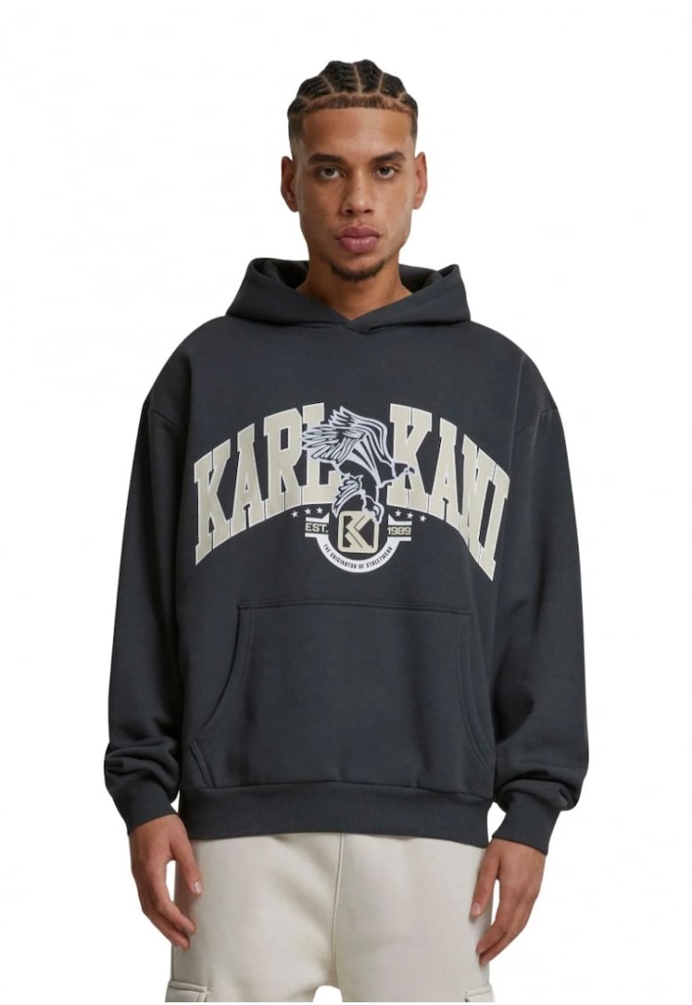 Hanorac barbati OG Eagle Print - bumbacwqsaxz - Negru