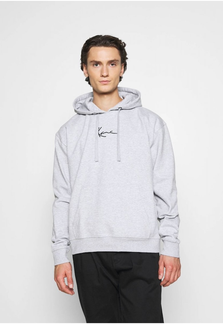 Hanorac barbati model Small Signature - gri - bumbac Hanorac barbati model Small Signature - gri - bumbac