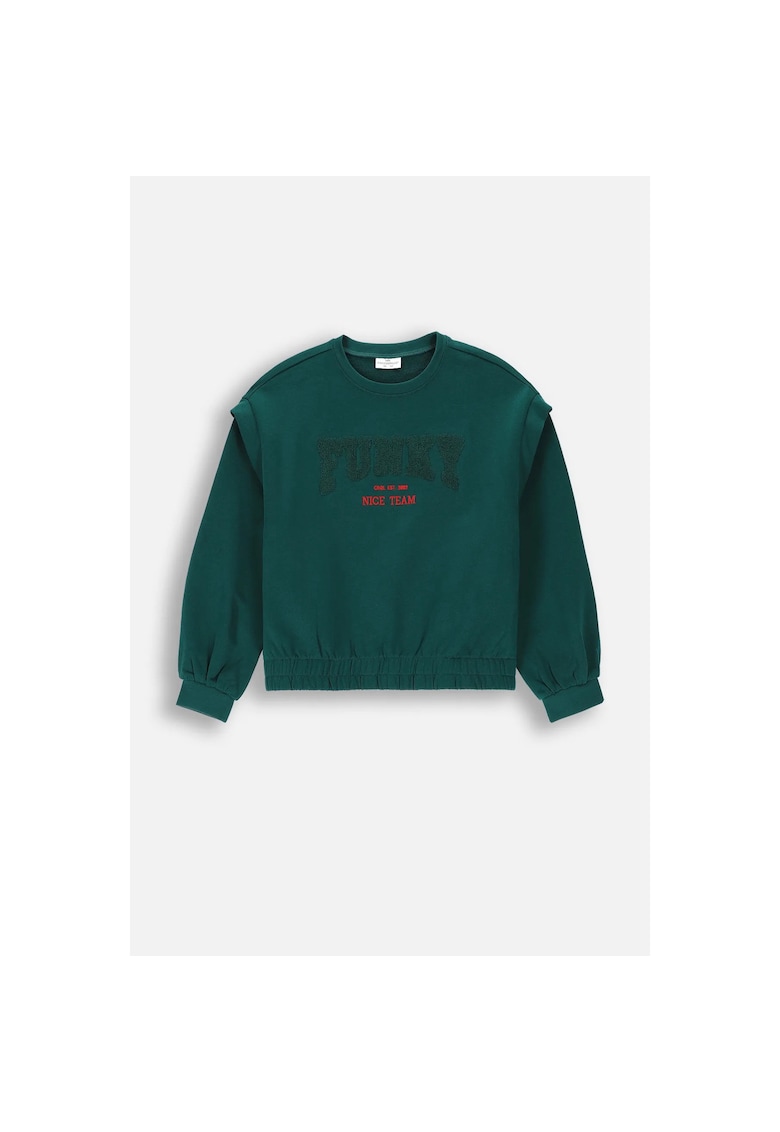 Bluza sport cu aplicatie din terry