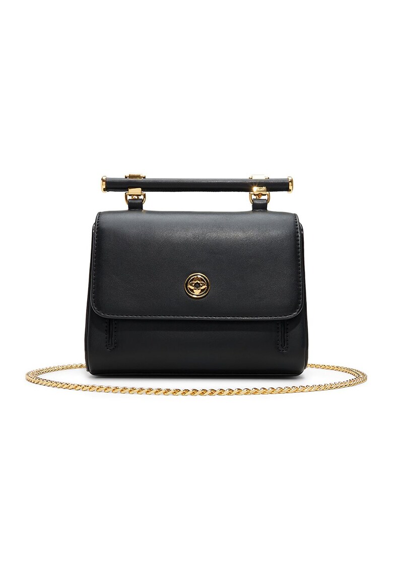 Geanta crossbody de piele ecologica Cocktail Chic - Negru