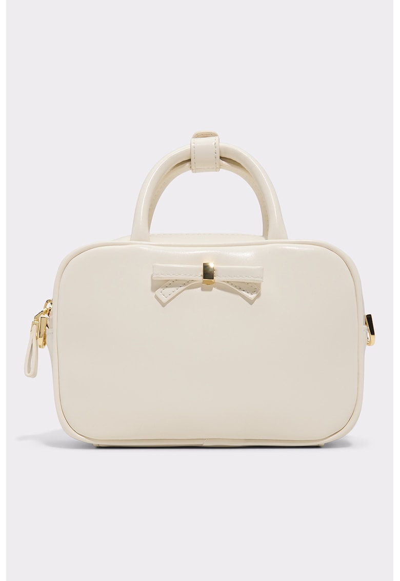 Geanta crossbody de piele ecologica Haliey - Crem