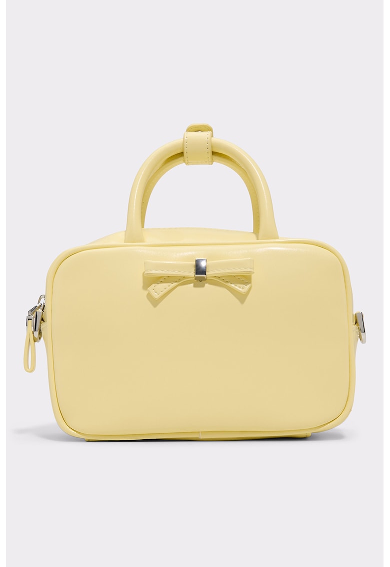 Geanta crossbody de piele ecologica Haliey - Galben deschis