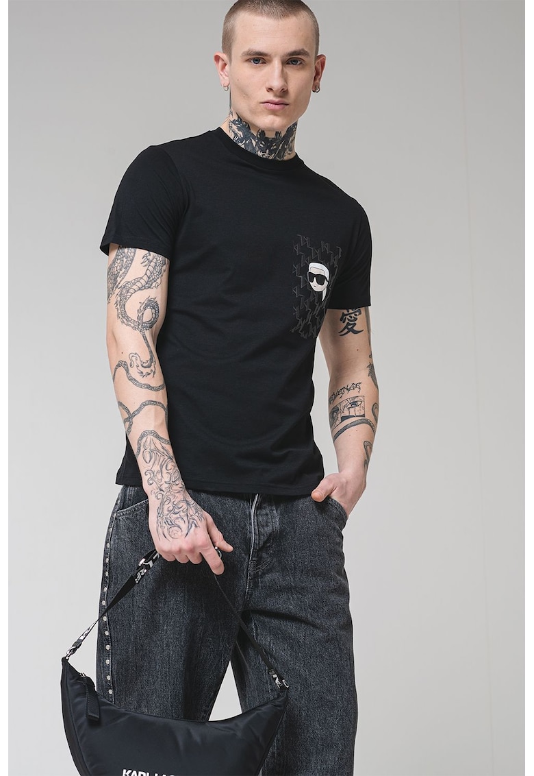 Tricou din bumbac cu logo