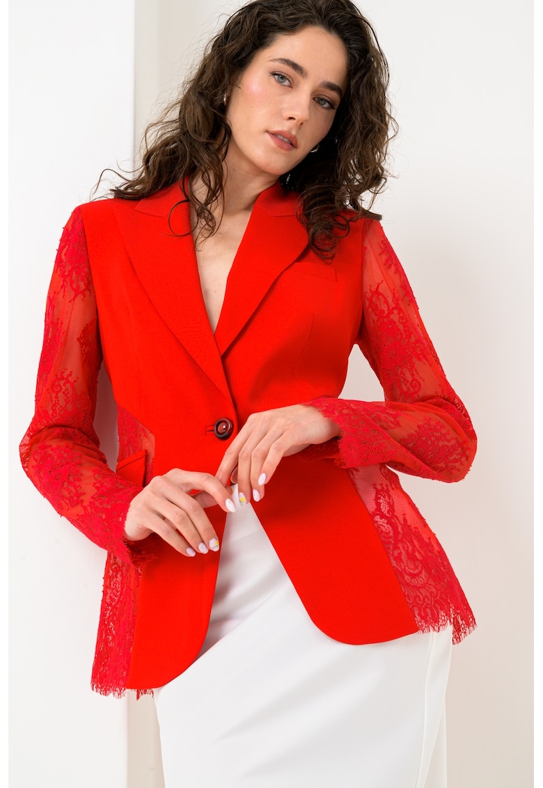 Sacou cu garnituri de dantela