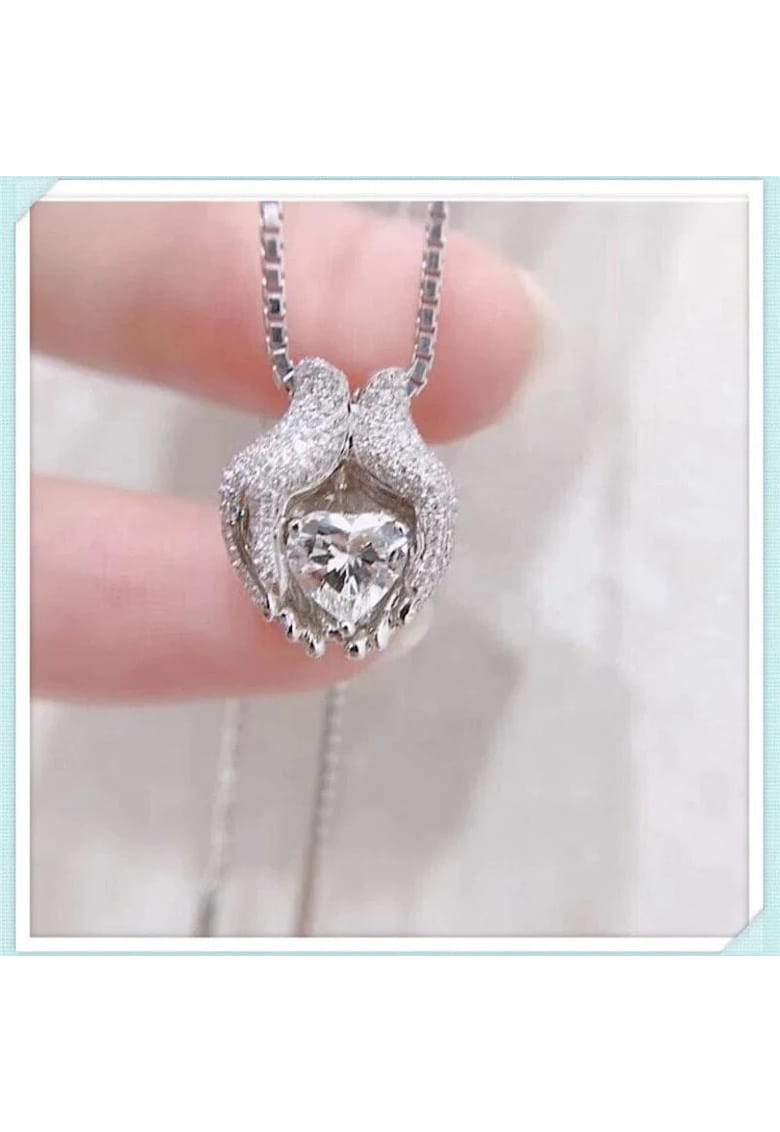 Colier argintiu - cu pietre din zirconiu - Salina C10 - Colier argintiu - cu pietre din zirconiu - Salina C10 -