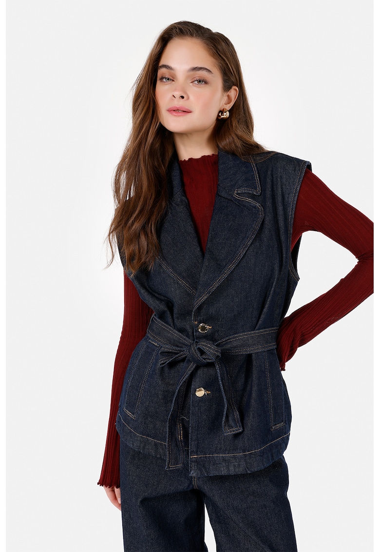 Vesta uni din denim - Bleumarin