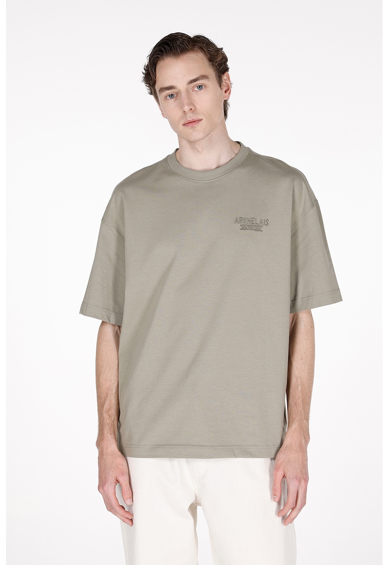 Tricou lejer cu imprimeu pe spate