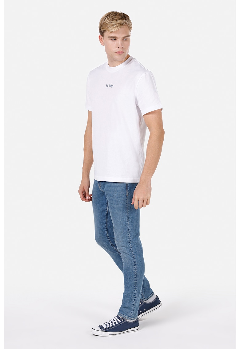 Tricou de bumbac cu imprimeu grafic pe spate