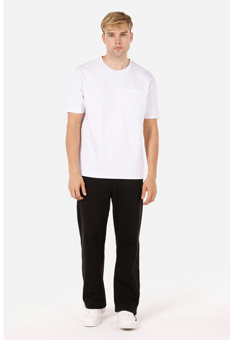 Pantaloni relaxed fit de bumbac - Negru