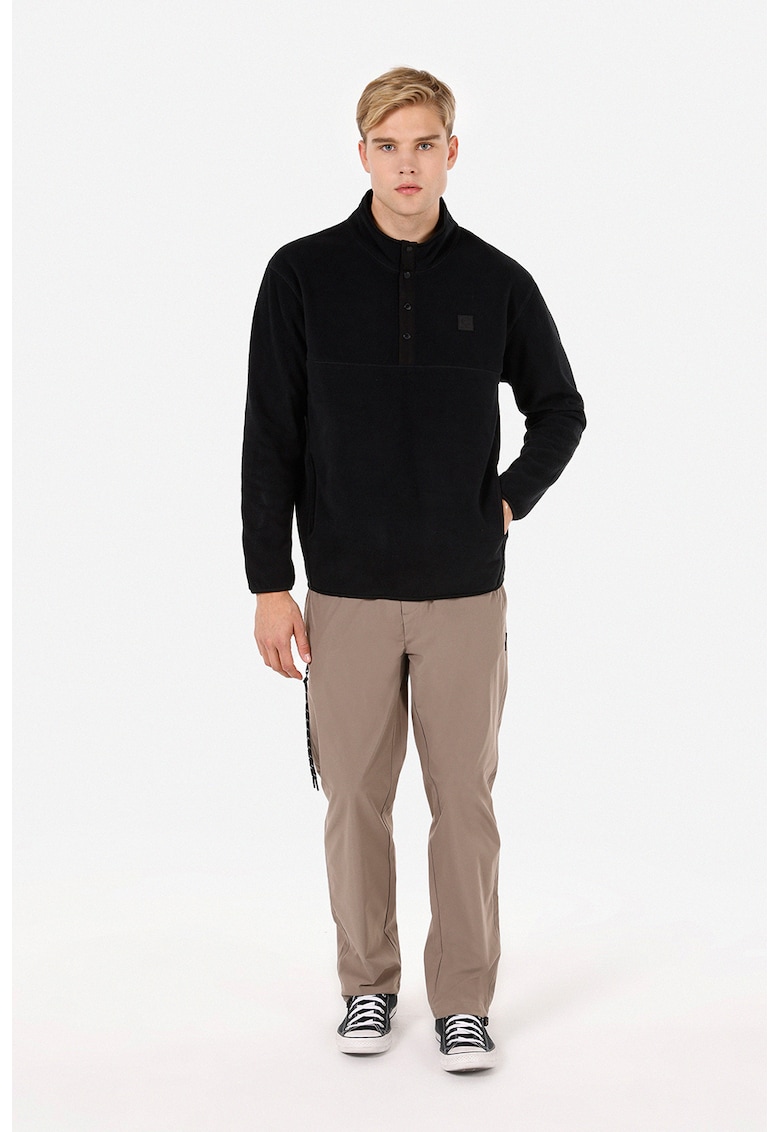 Bluza de trening cu fenta cu capse