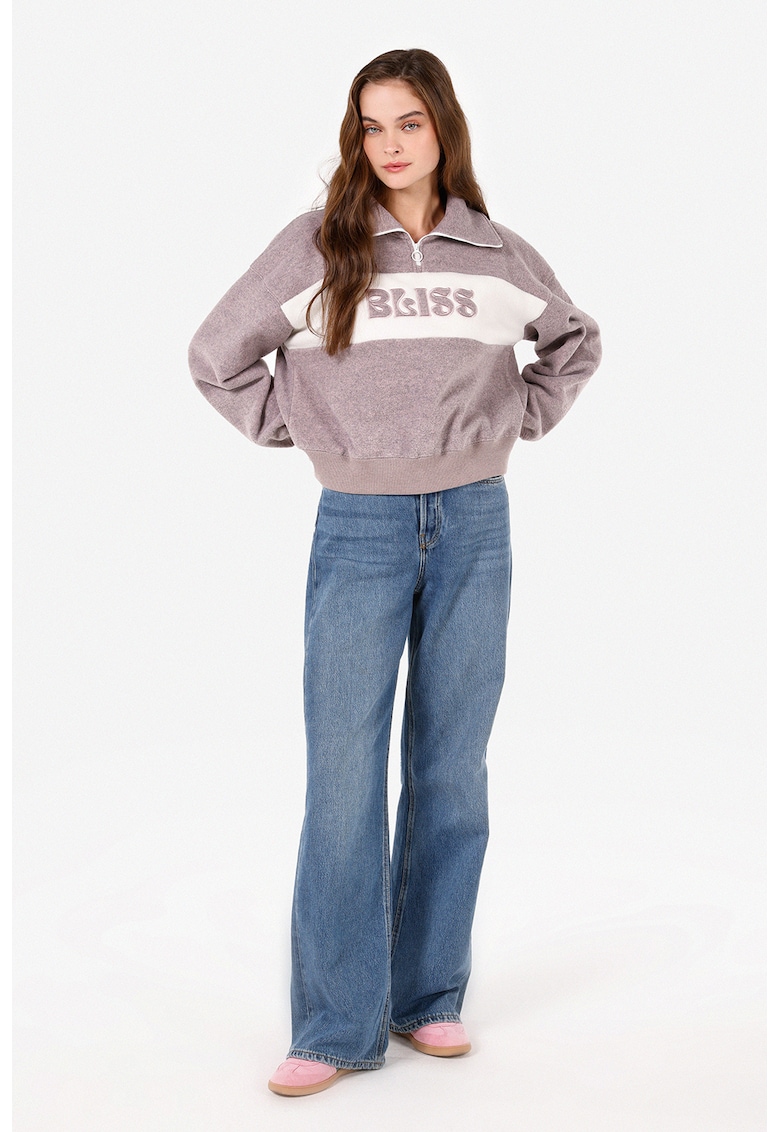 Bluza de trening cu imprimeu text