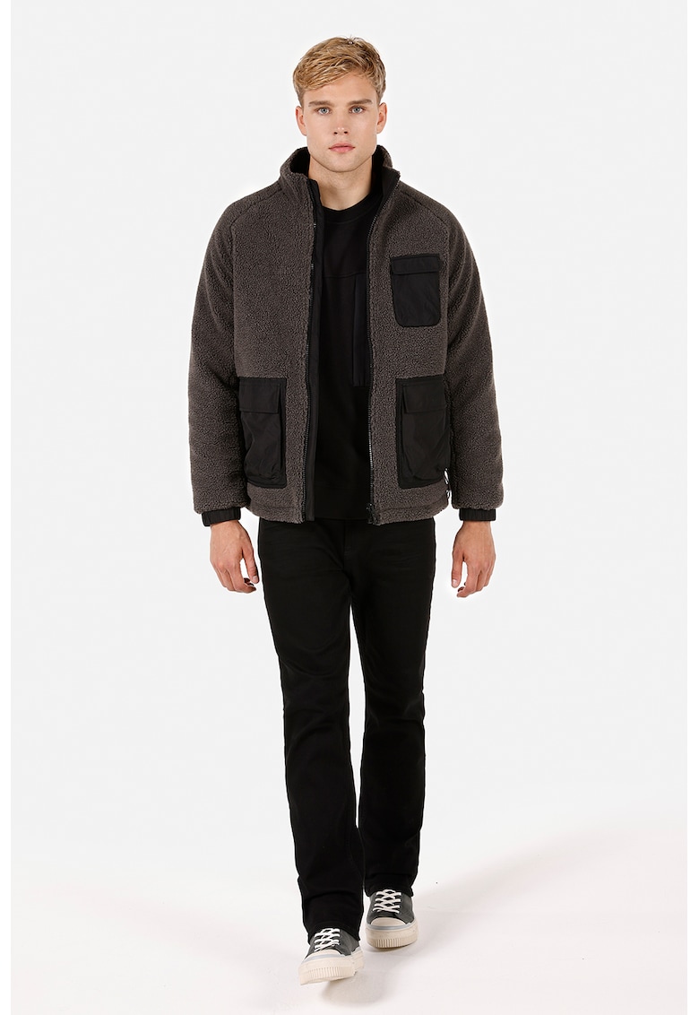 Geaca reversibila din material fleece