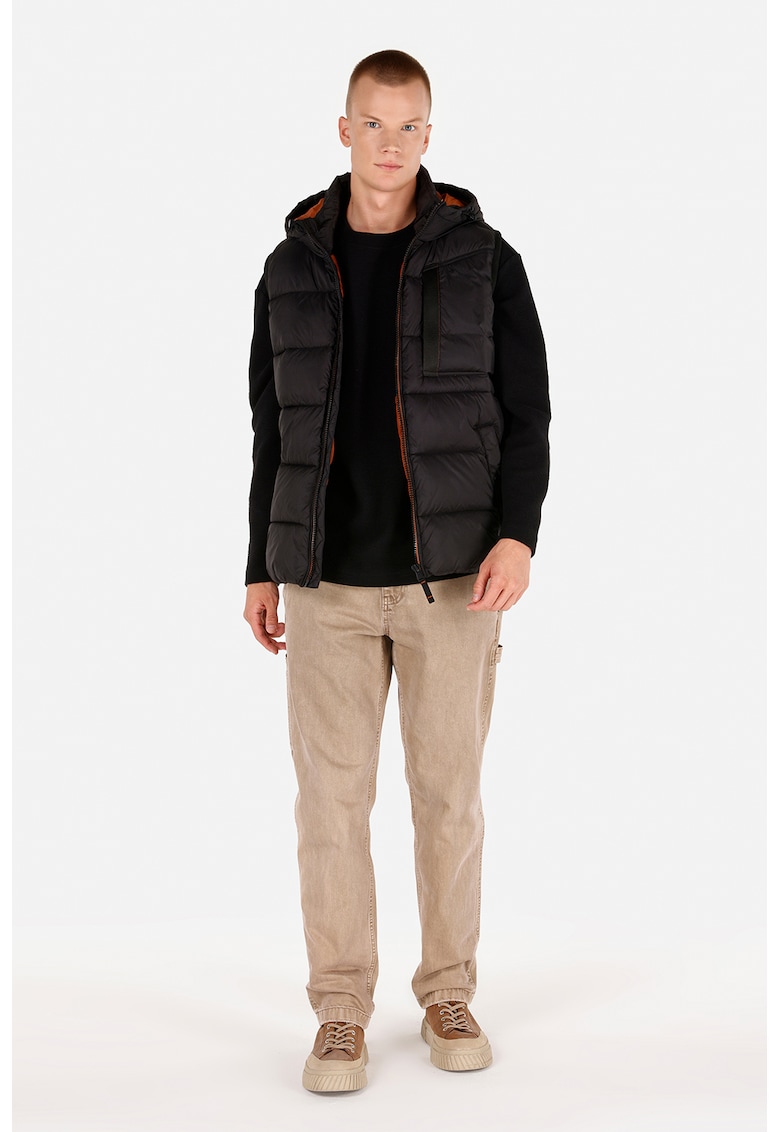 Vesta cu gluga si fermoar