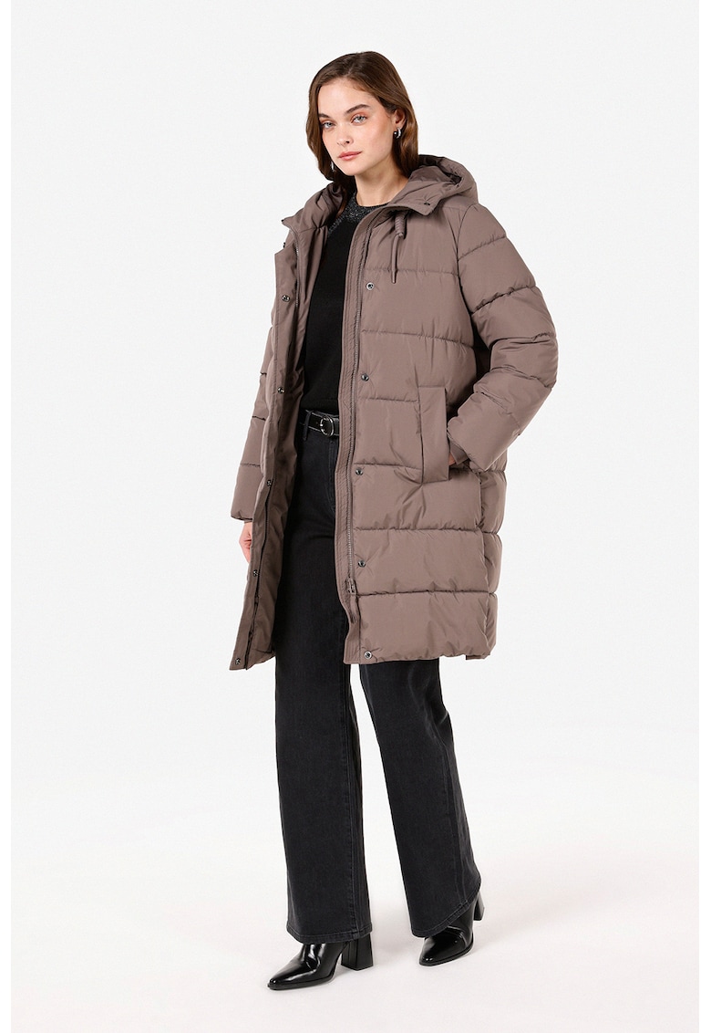 Geaca lunga cu model matlasat