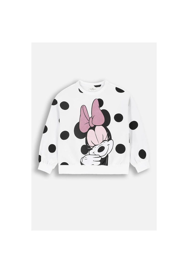 Hanorac copii - Minnie Mouse - alb - bumbac