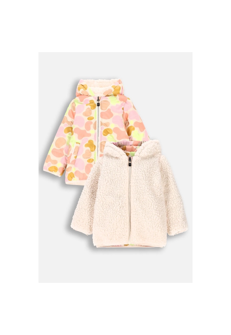 Jacheta reversibila cu gluga - Multicolor