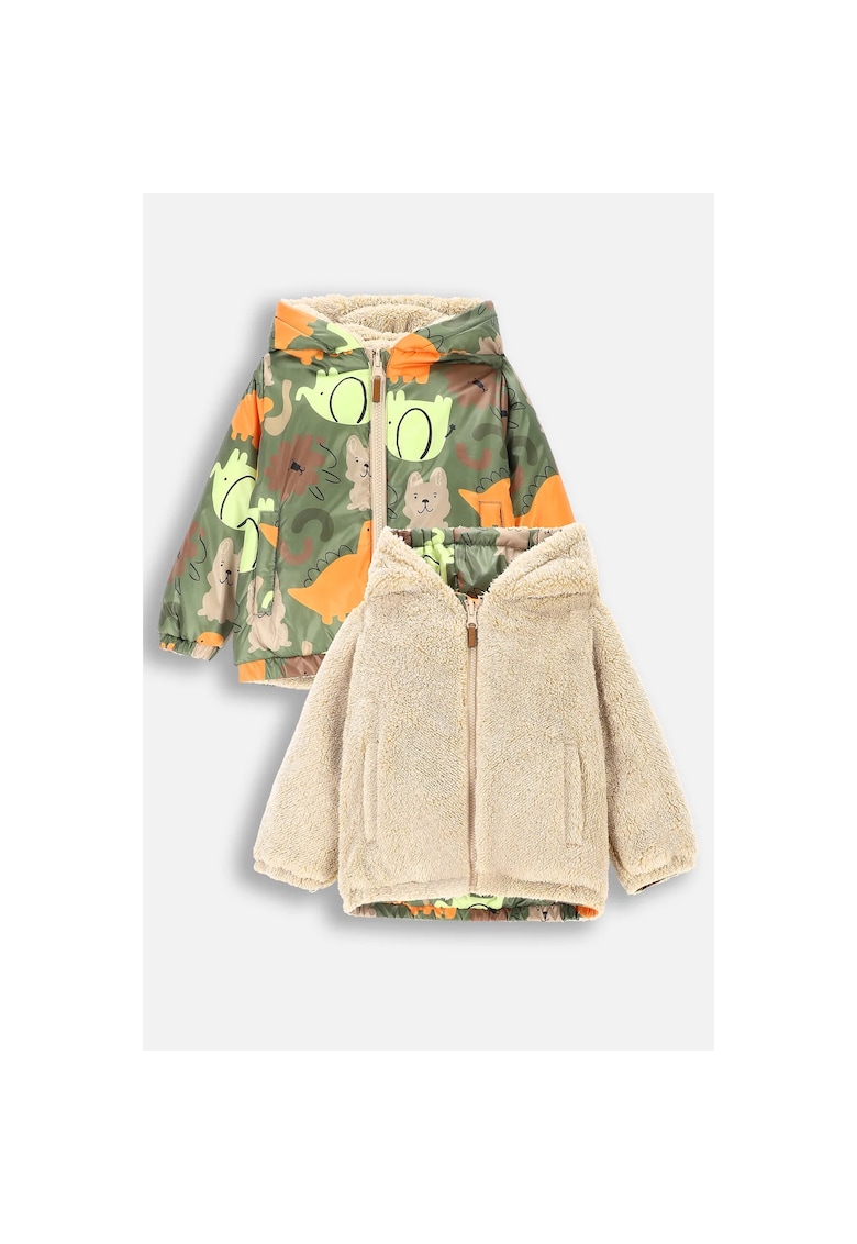 Geaca reversibila copii -  multicolor - poliester