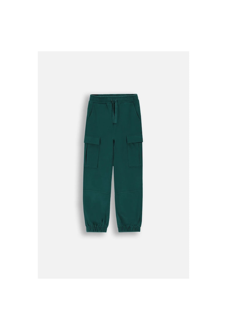 Pantaloni de trening cu buzunare multiple - Verde