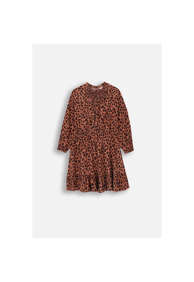 Rochie mini evazata cu imprimeu floral - Multicolor