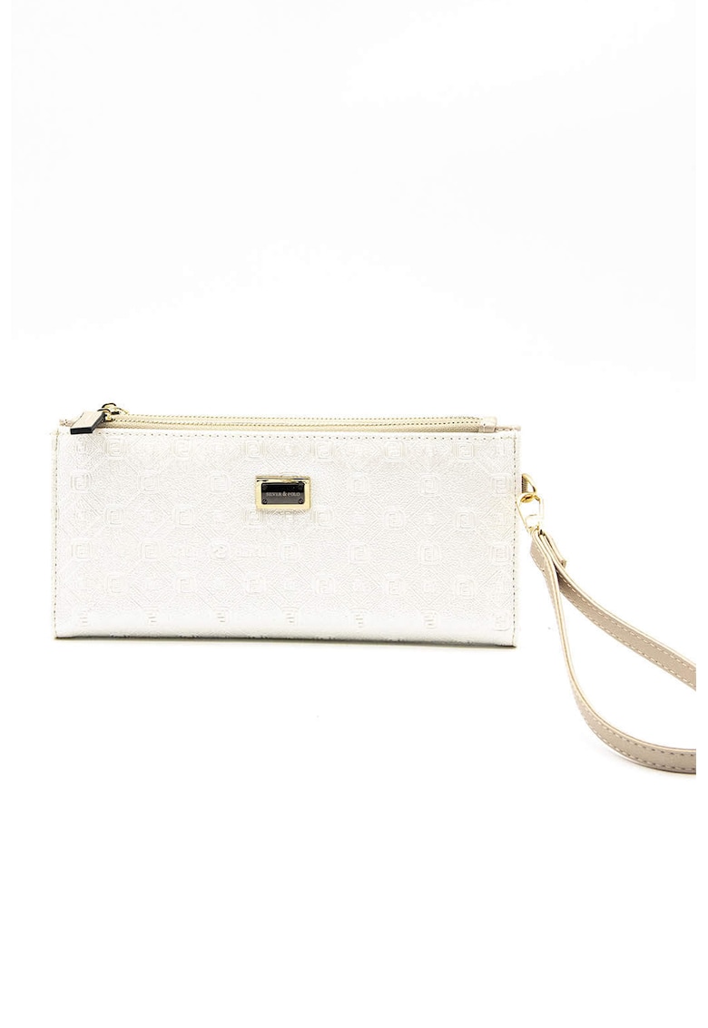 Portofel din piele ecologica - Alb fildes