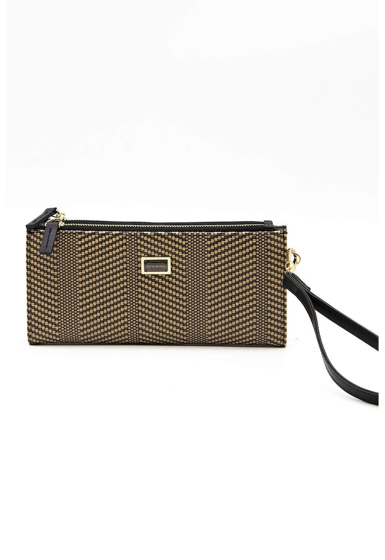 Portofel din piele ecologica - Maro deschis