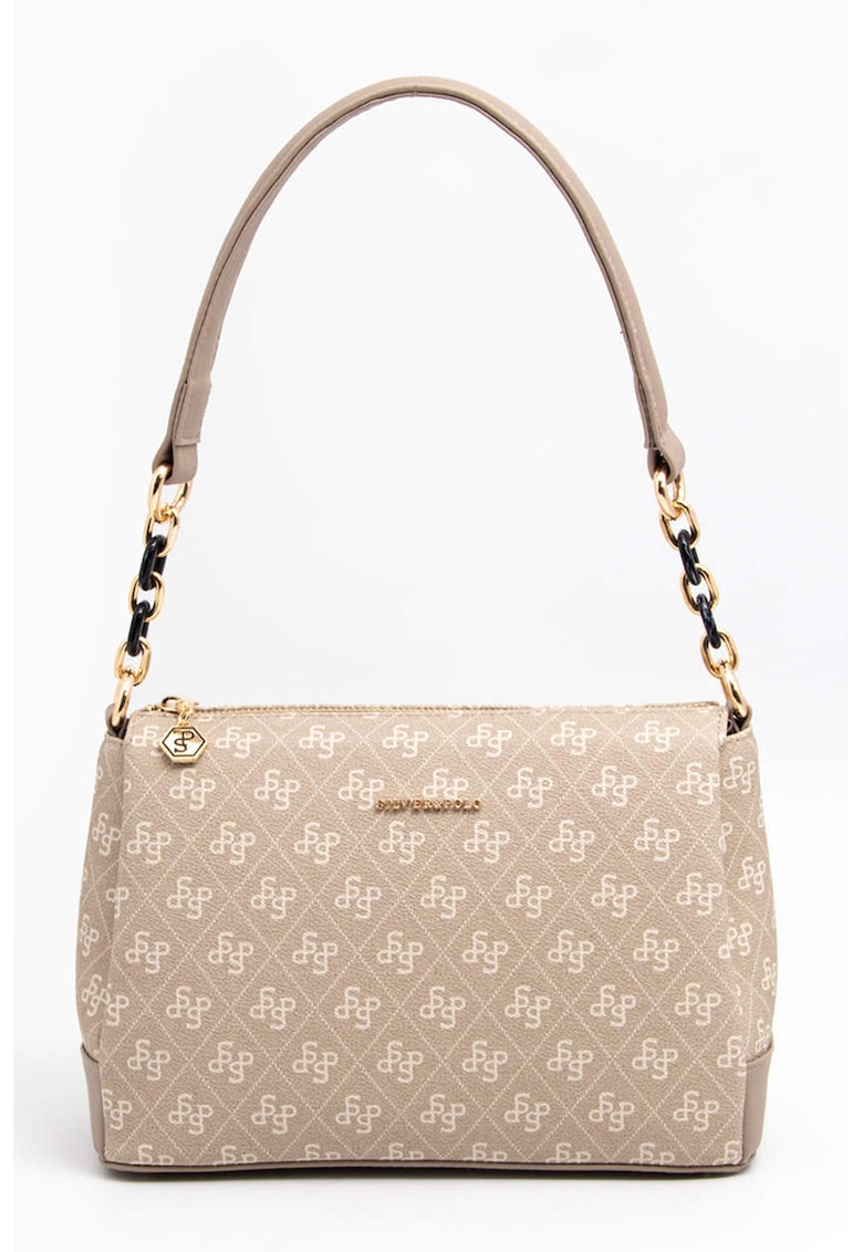 Geanta cu bareta de umar si model - Bej