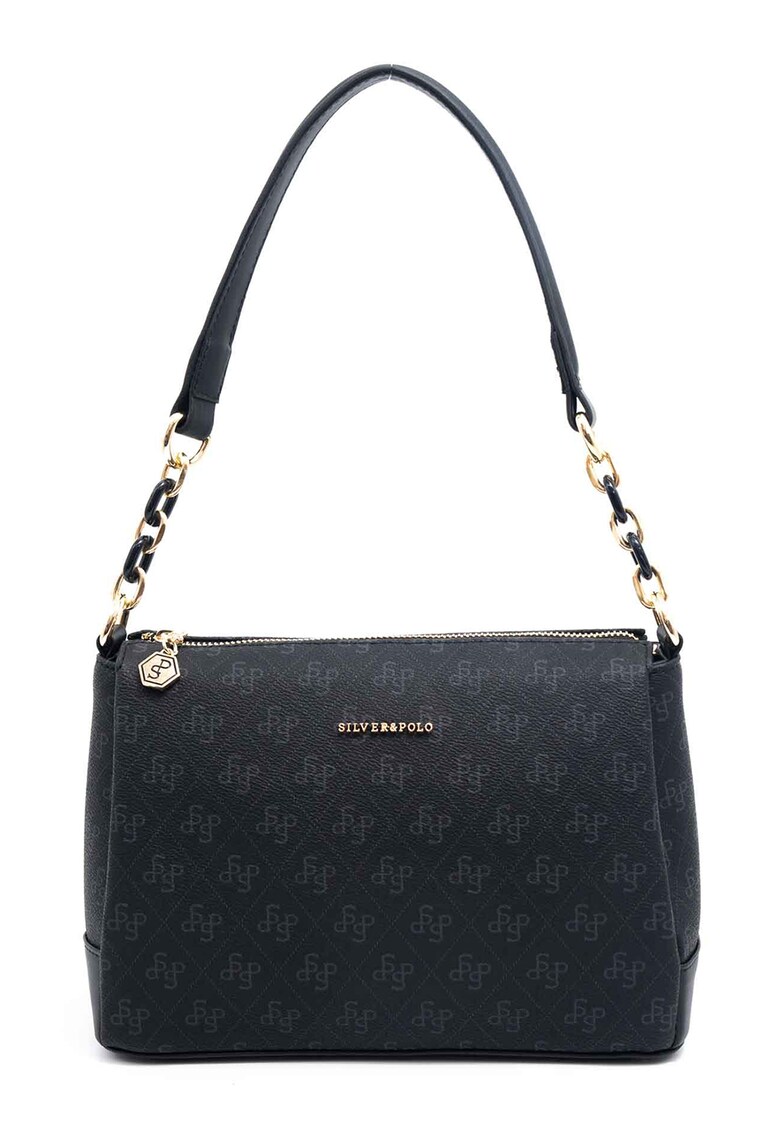 Geanta cu bareta de umar si model - Bleumarin