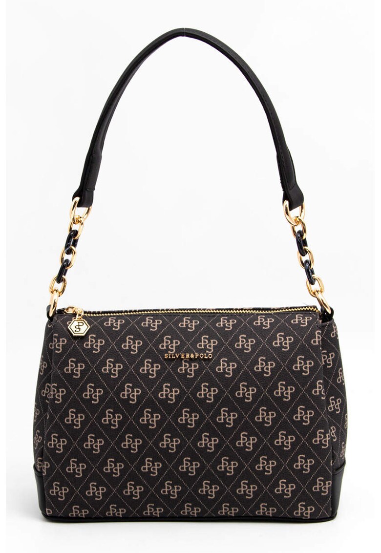 Geanta cu bareta de umar si model - Bleumarin