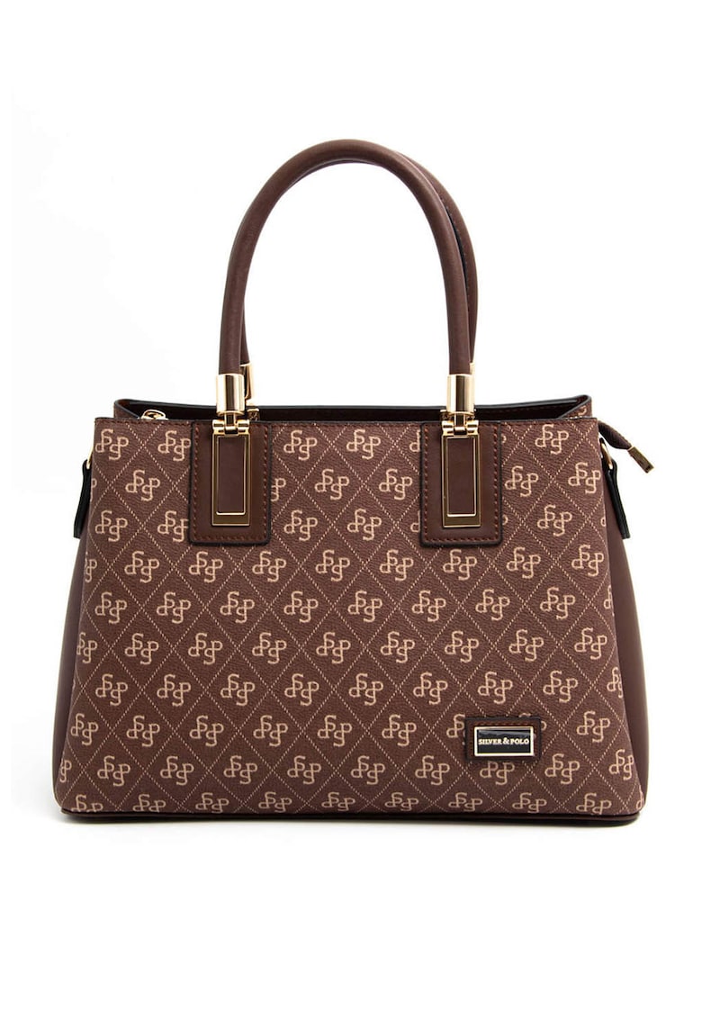 Geanta de mana cu model monograma