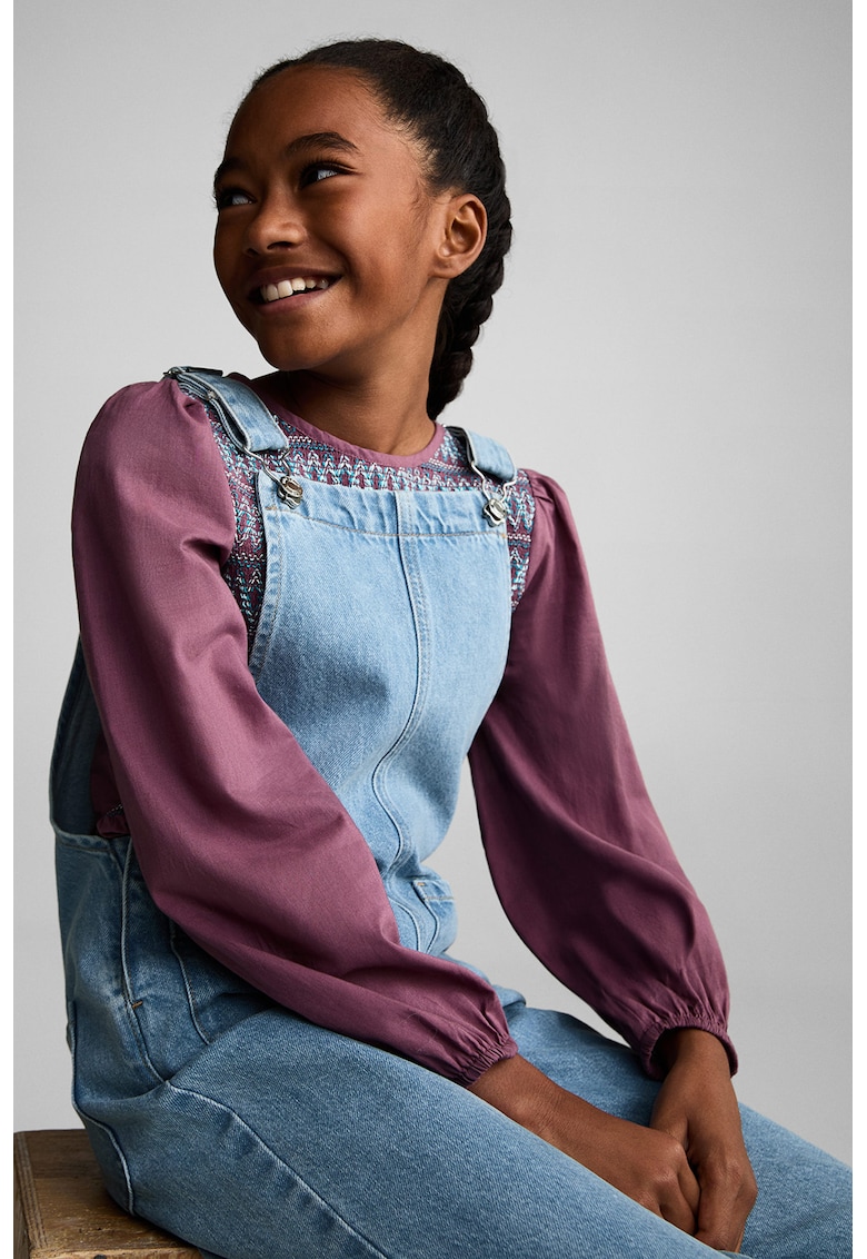 Salopeta din denim cu buzunare