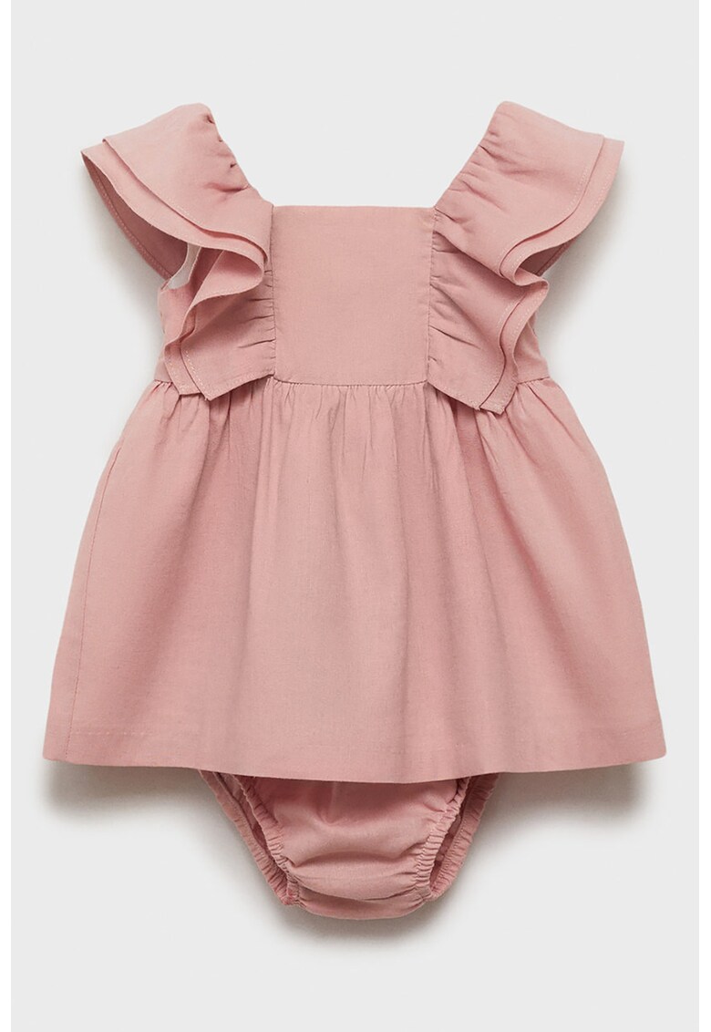 Rochie din amestec de bumbac cu croiala evazata