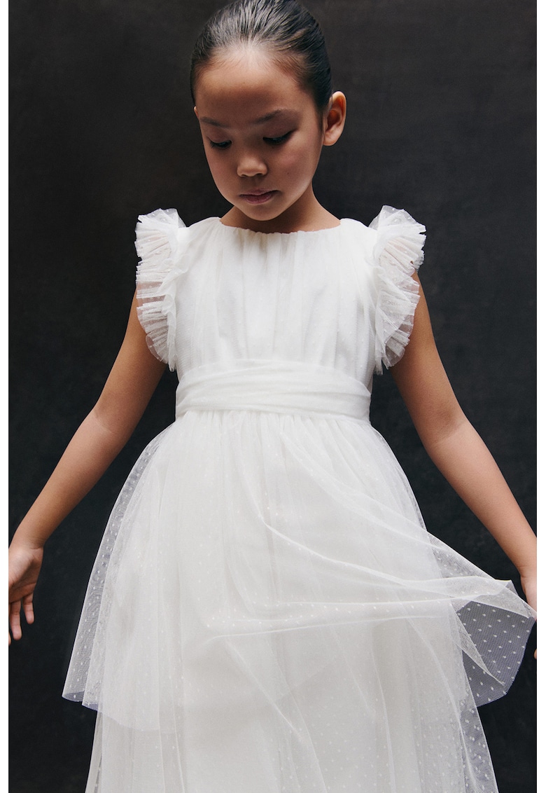 Rochie evazata cu volane