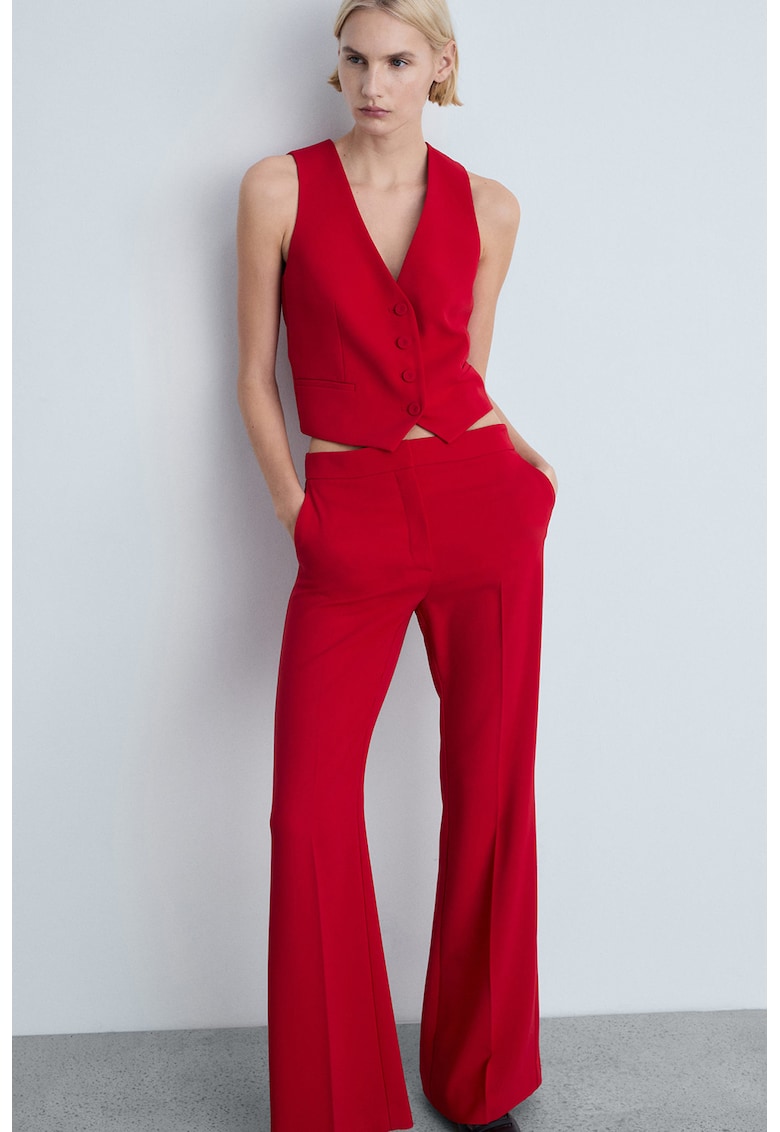 Pantaloni eleganti cu croiala ampla