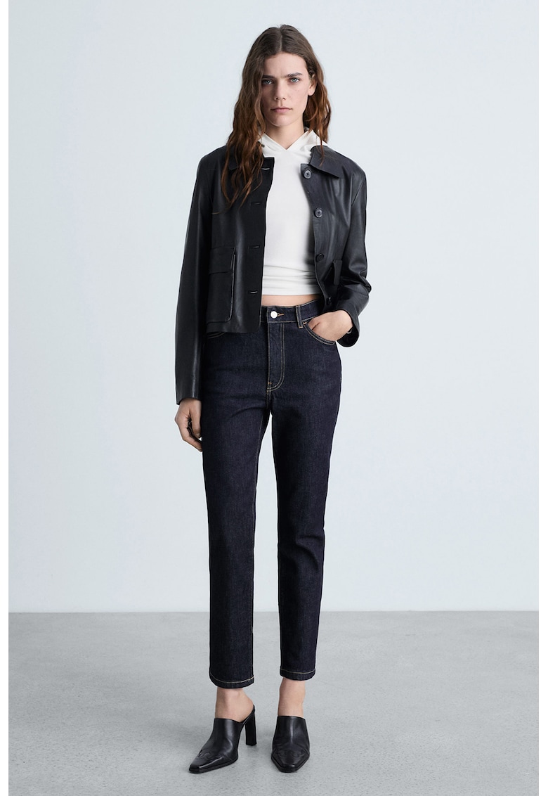 Blugi crop mom fit