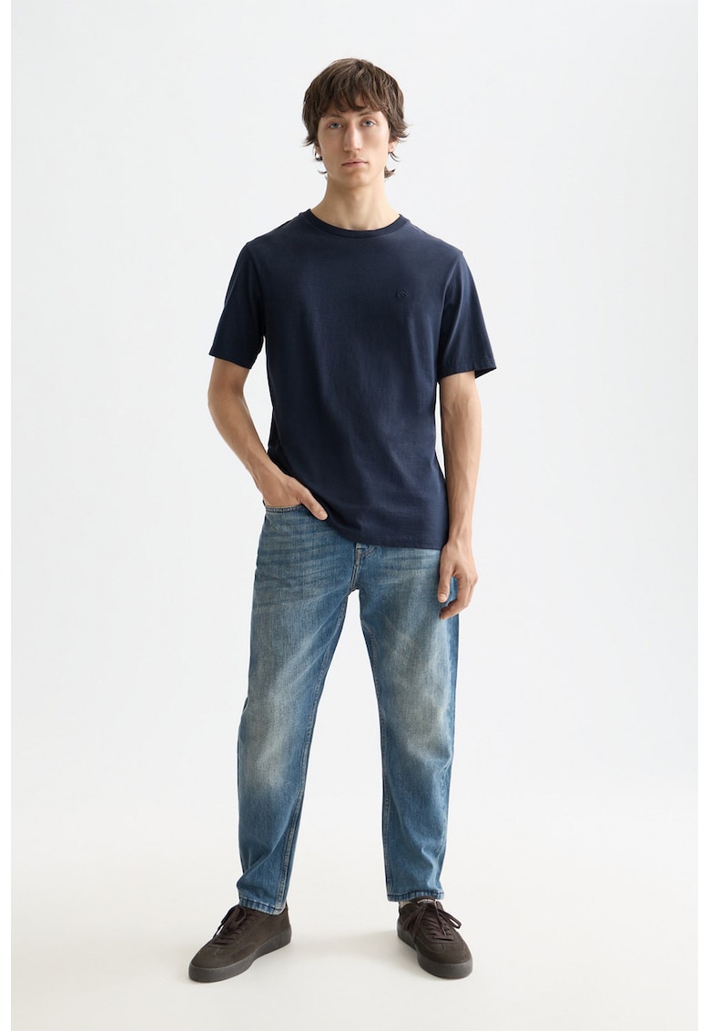 Blugi cu talie medie - Albastru deschis