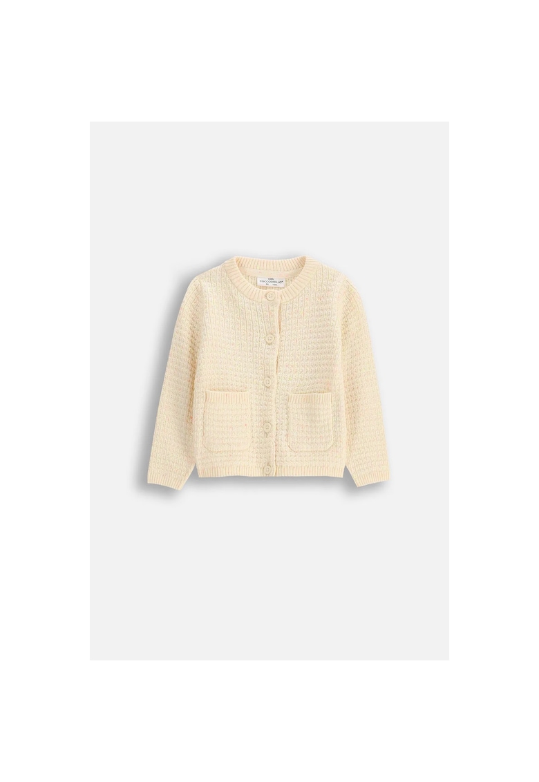 Cardigan cu buzunare aplicate