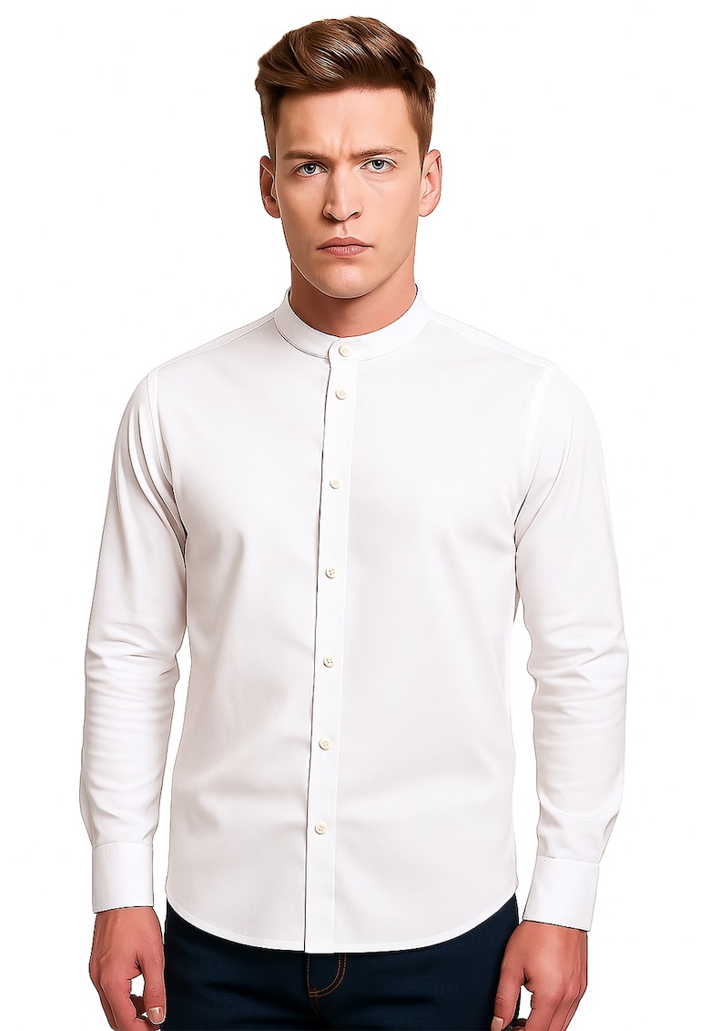 Camasa slim fit cu guler Mao