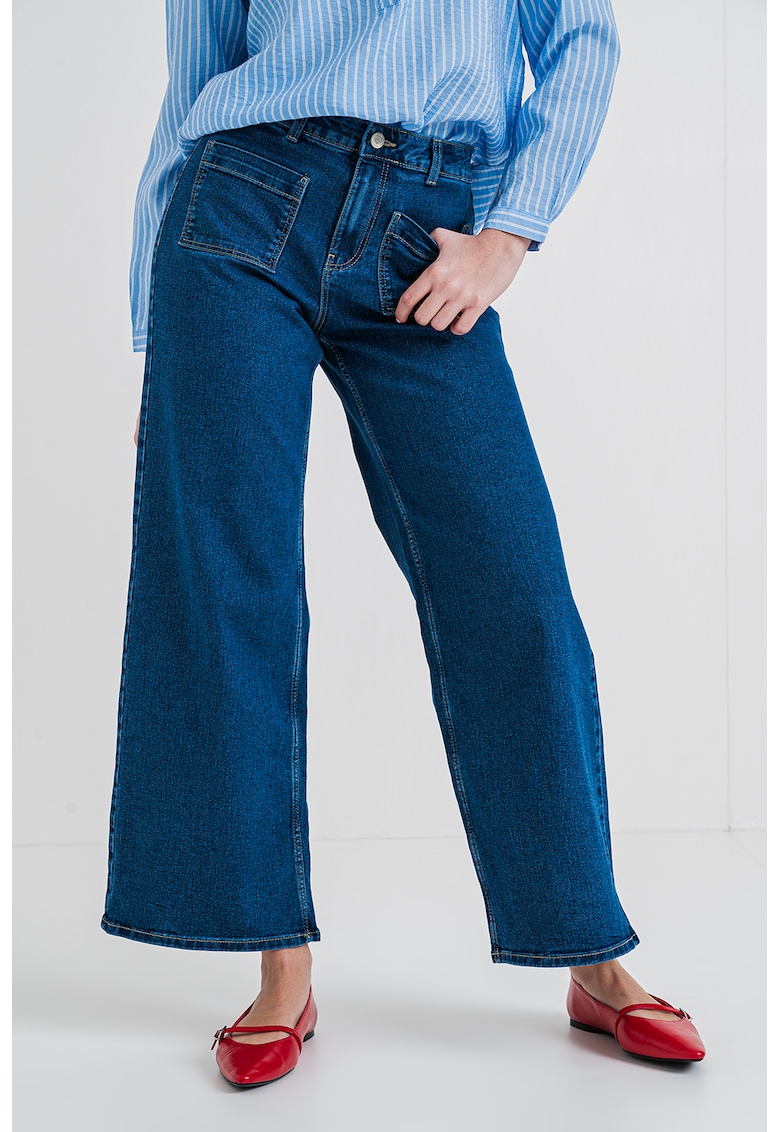 Blugi ampli Kayla - Albastru inchis