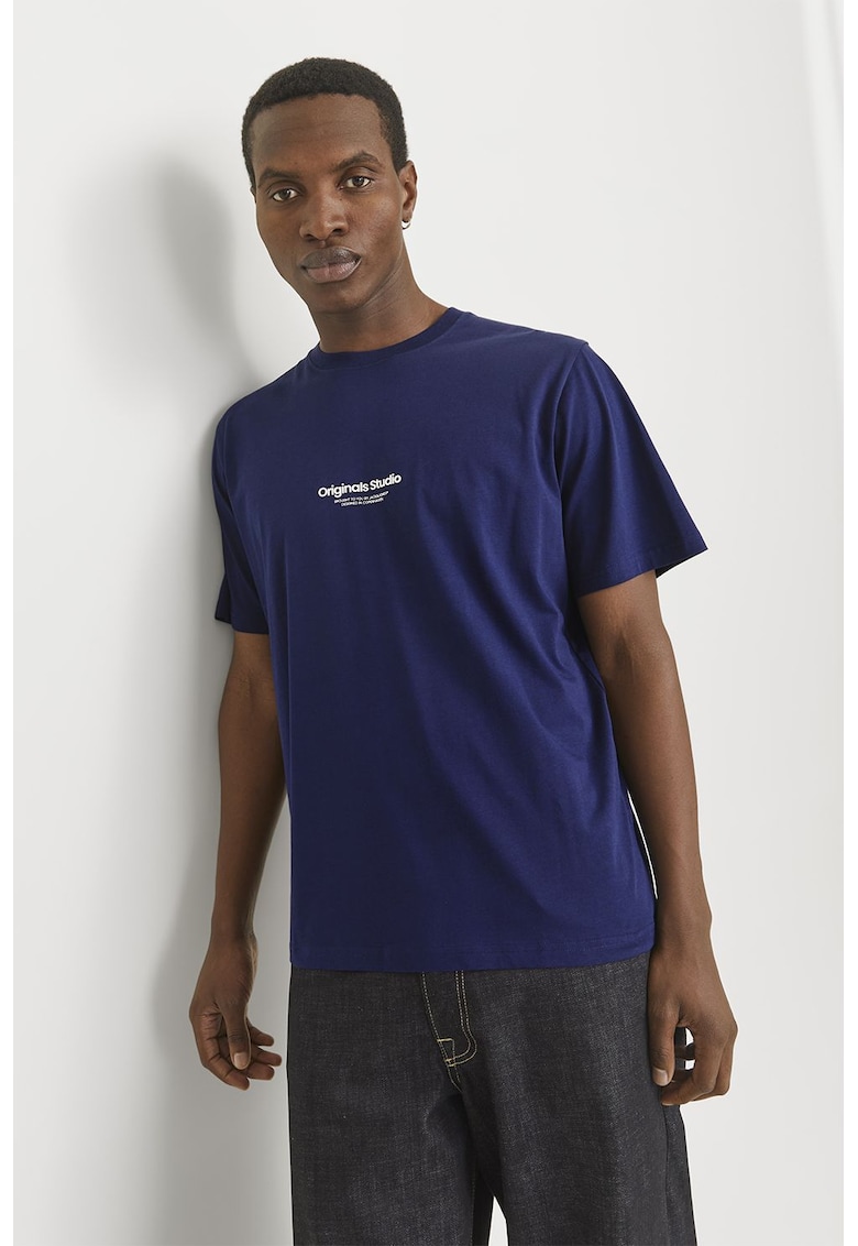Tricou de bumbac cu imprimeu text