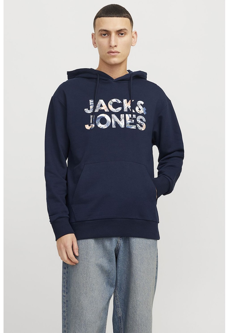 Hanorac de bumbac cu imprimeu logo