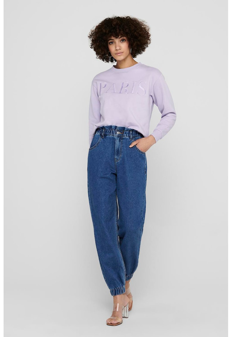 Bluza de trening cu text brodat