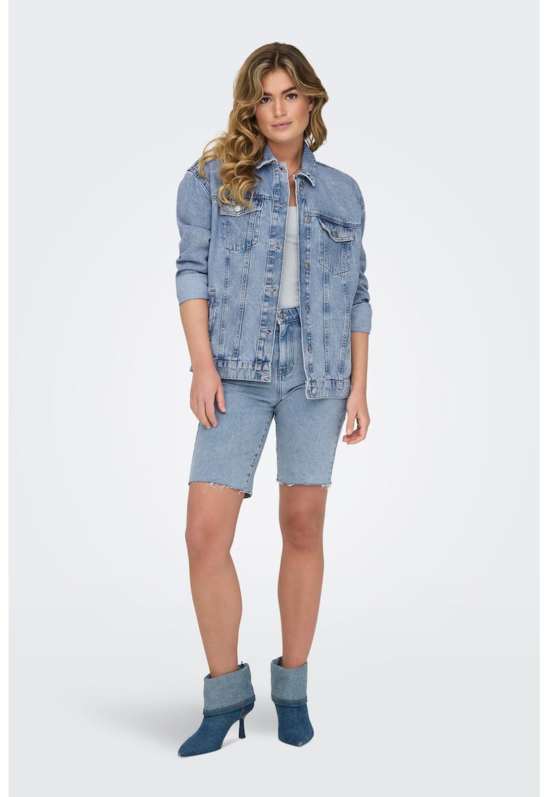 Jacheta lejera din denim - Albastru deschis