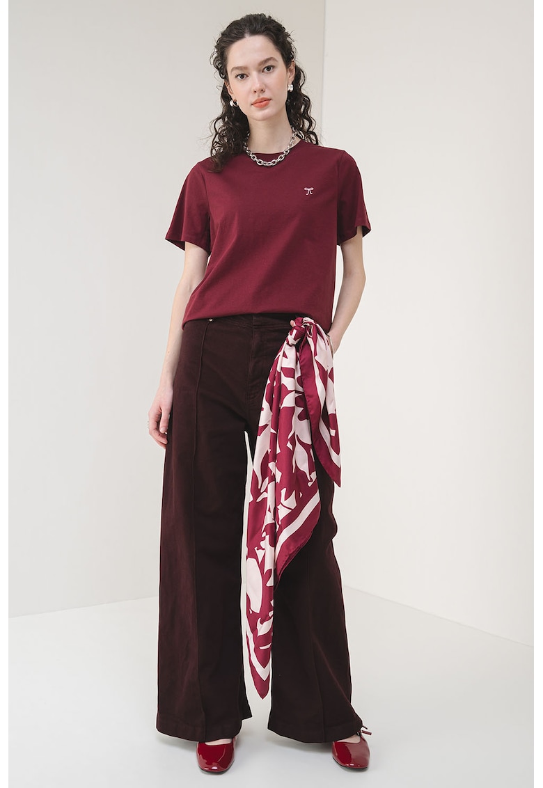 Tricou din bumbac organic Ria - Roz/Violet pruna