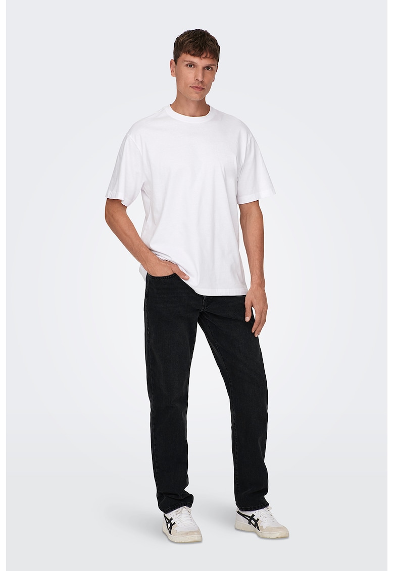 Blugi regular fit cu 5 buzunare