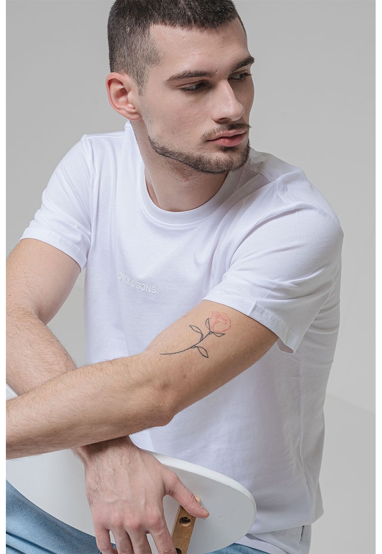 Tricou regular fit cu logo